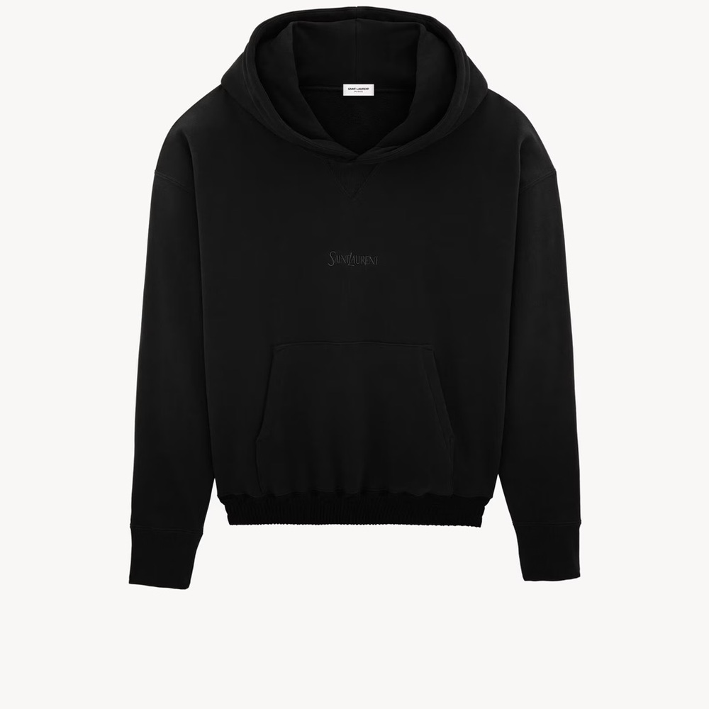 SAINT LAURENT HOODIE BLACK